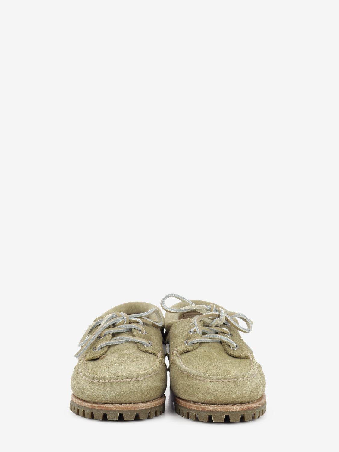 Authentic boat shoe medium beige suede
