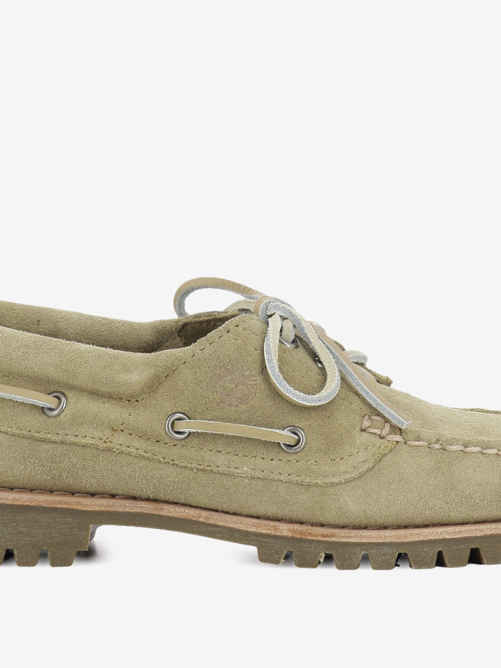 Authentic boat shoe medium beige suede