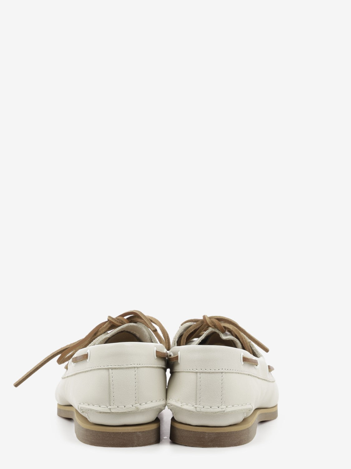 Boat shoe natural full grain