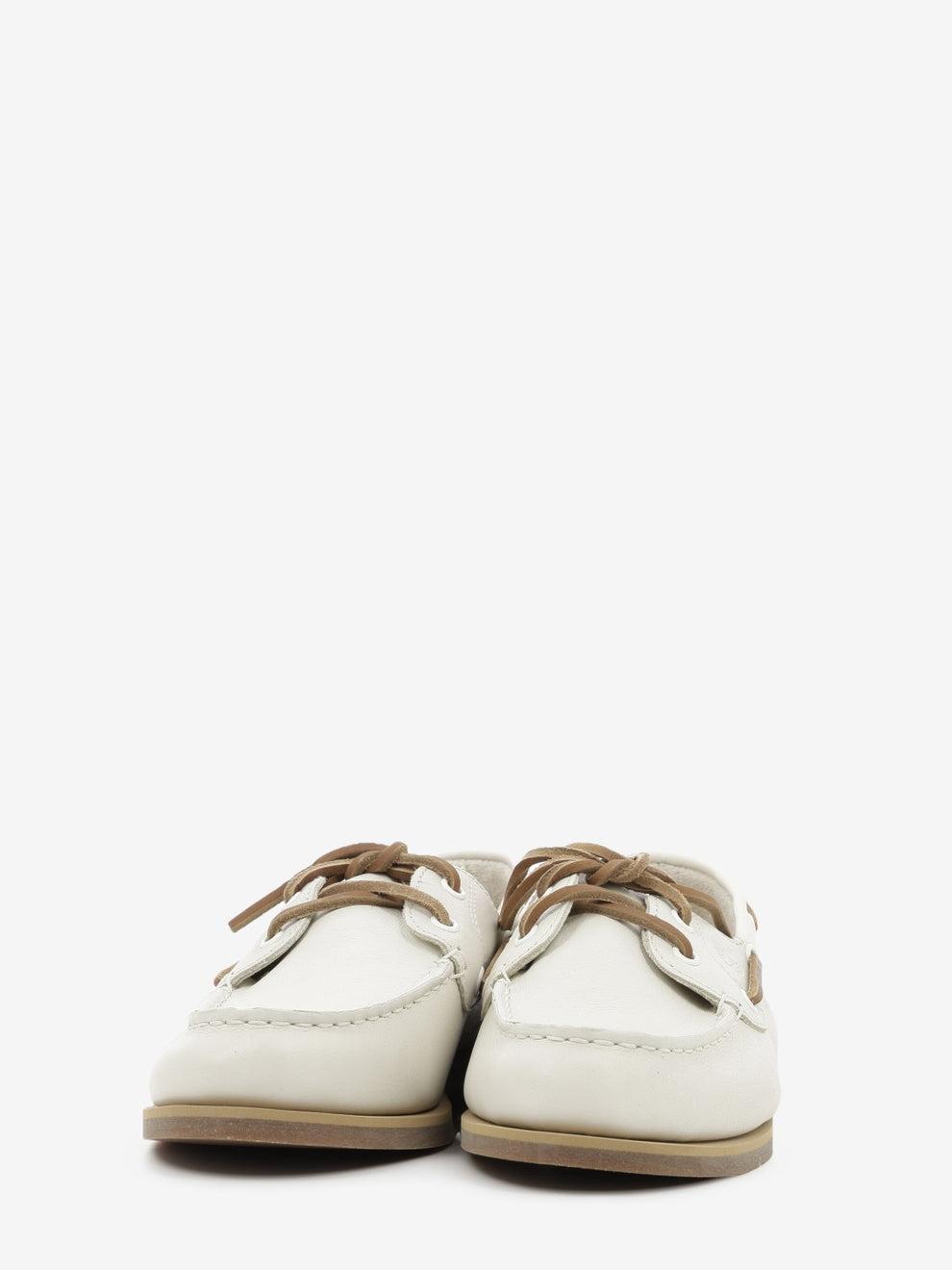 Boat shoe natural full grain