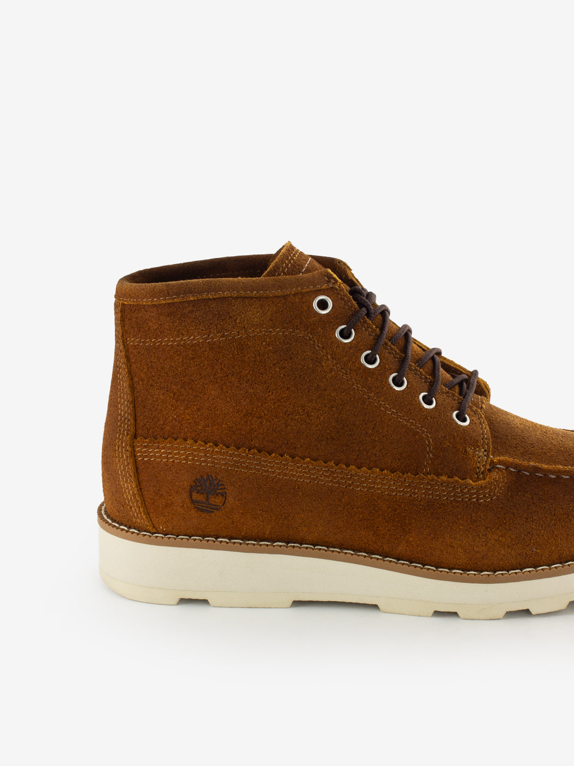 Britton Mills Mid Lace chukka boot rust suede