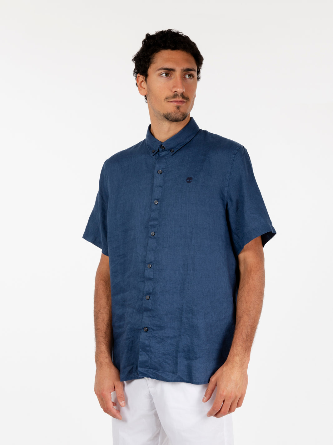 Mill Brooke Dark Denim Linen Shirt