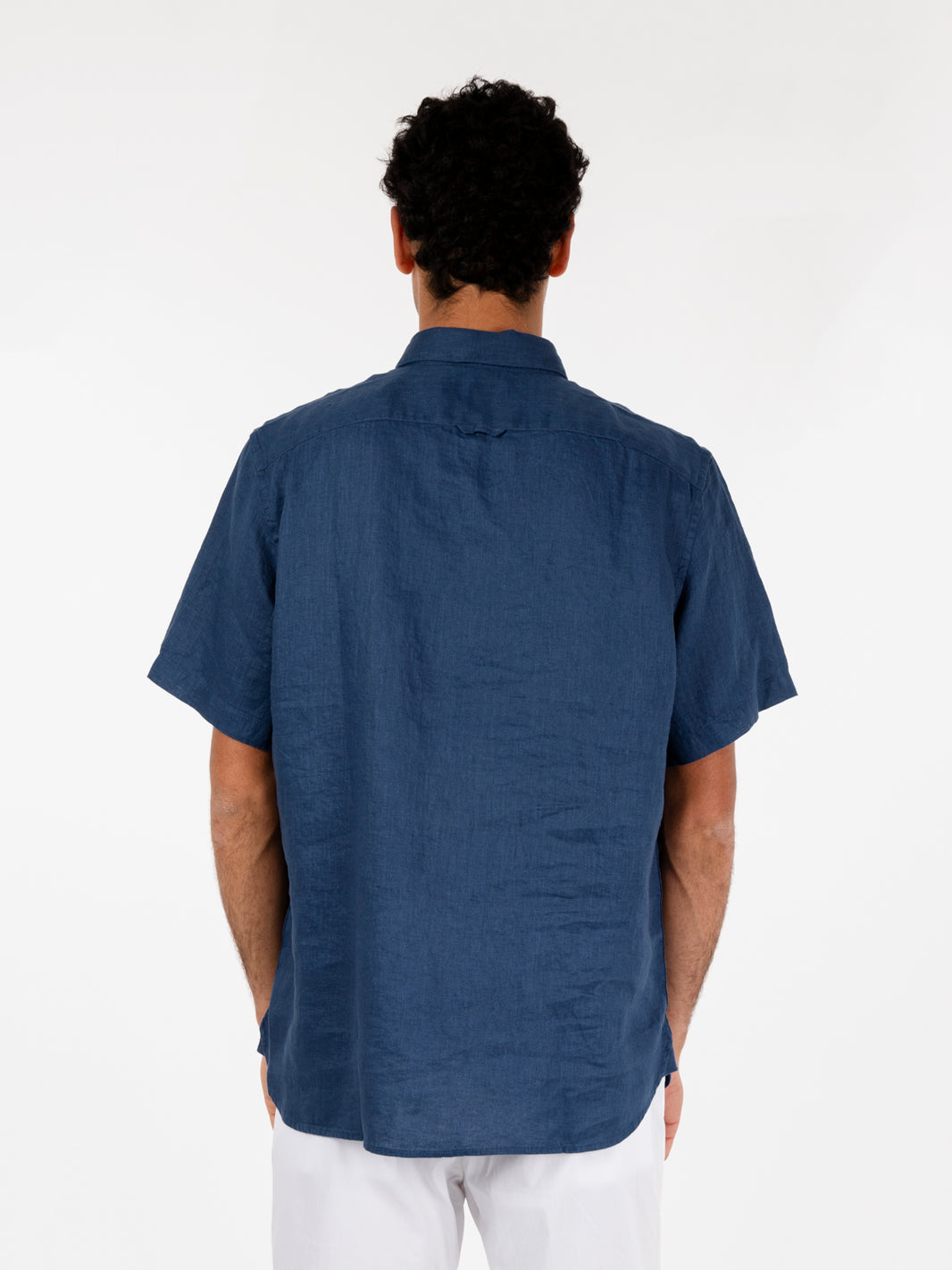 Mill Brooke Dark Denim Linen Shirt