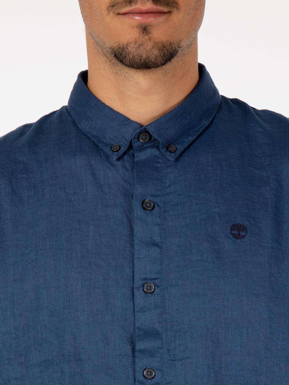 Mill Brooke Dark Denim Linen Shirt