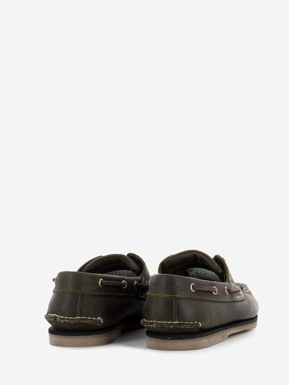 Classic boat shoe olive full grain