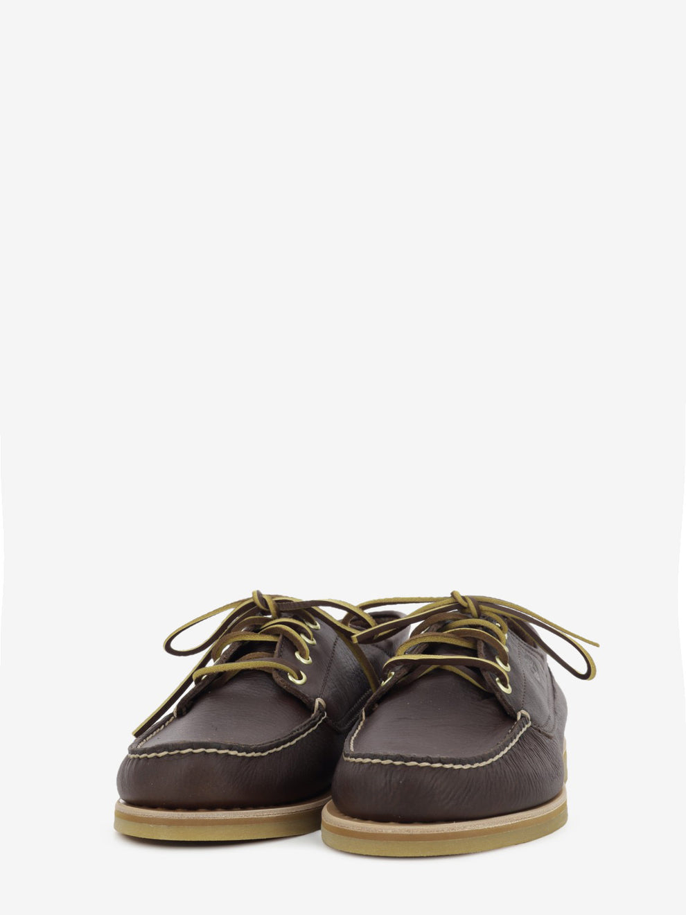 Crafted boat shoe dark brown
