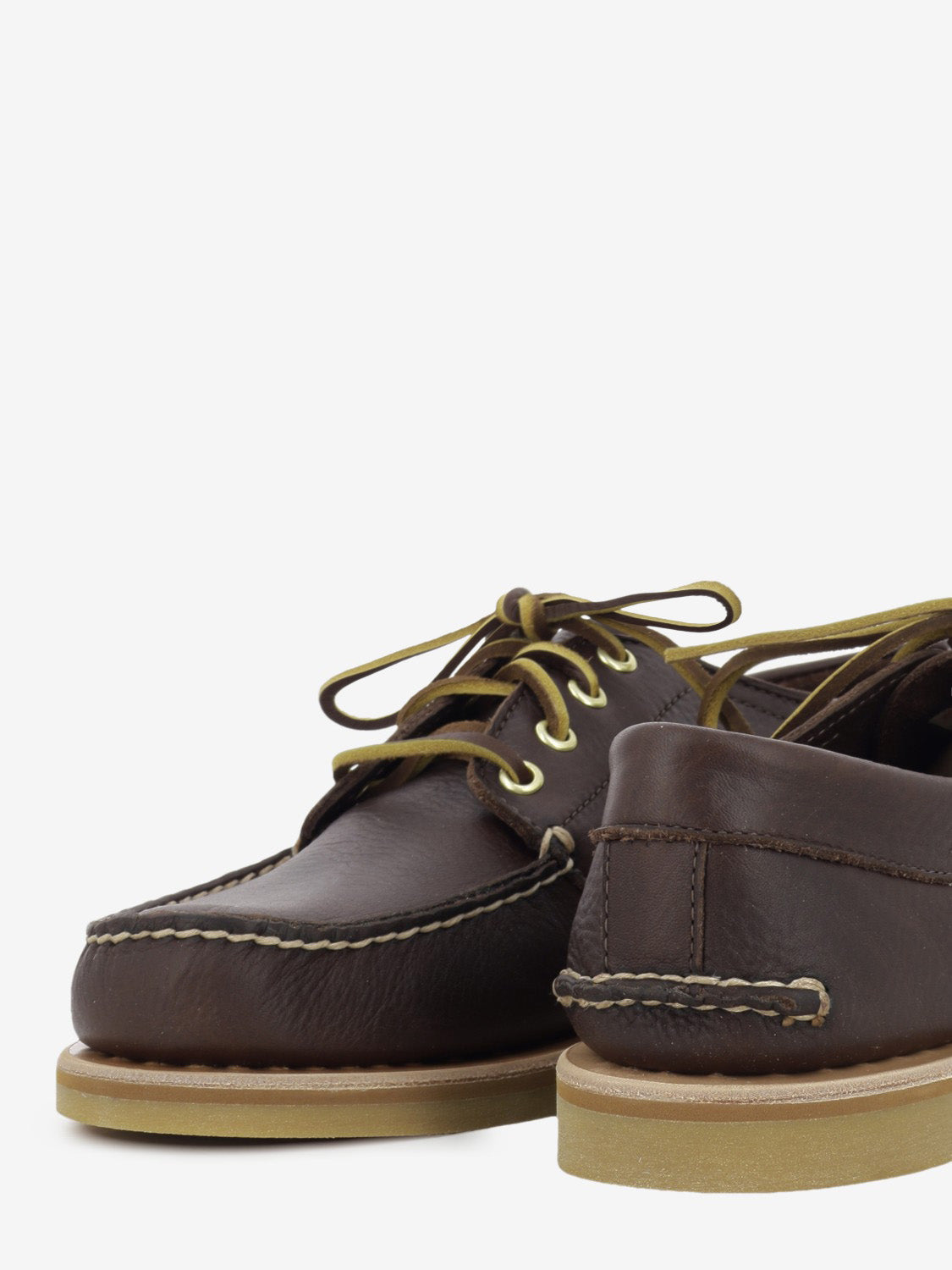 Crafted boat shoe dark brown