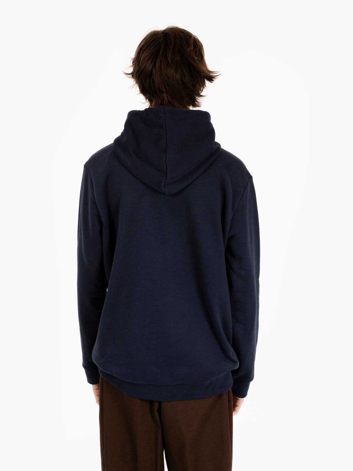 Blue hoodie with kangaroo pocket