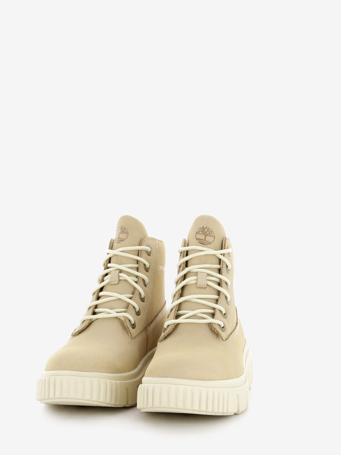 Greyfield mid lace up boot light beige nubuck