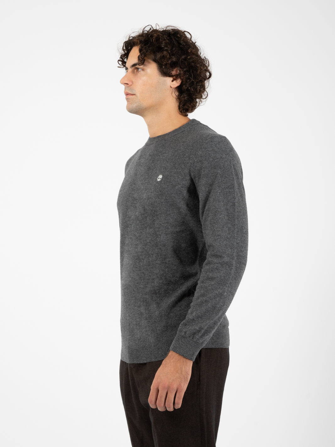 Maglia girocollo dark grey heather