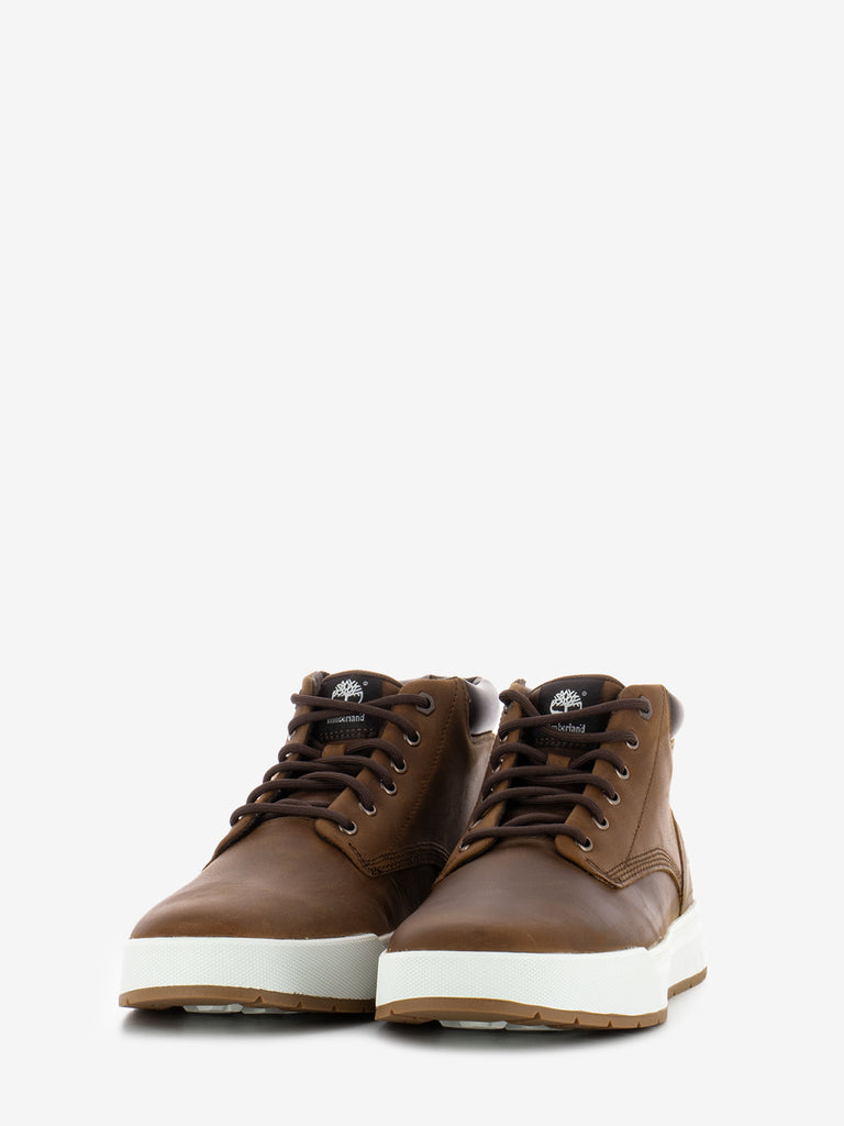 TIMBERLAND - Maple Grove mid lace up sneaker medium brown