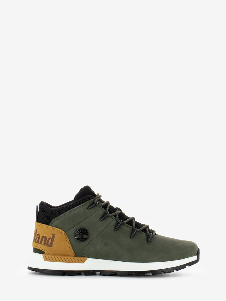 TIMBERLAND - Sprint trekker mid dark green nubuck