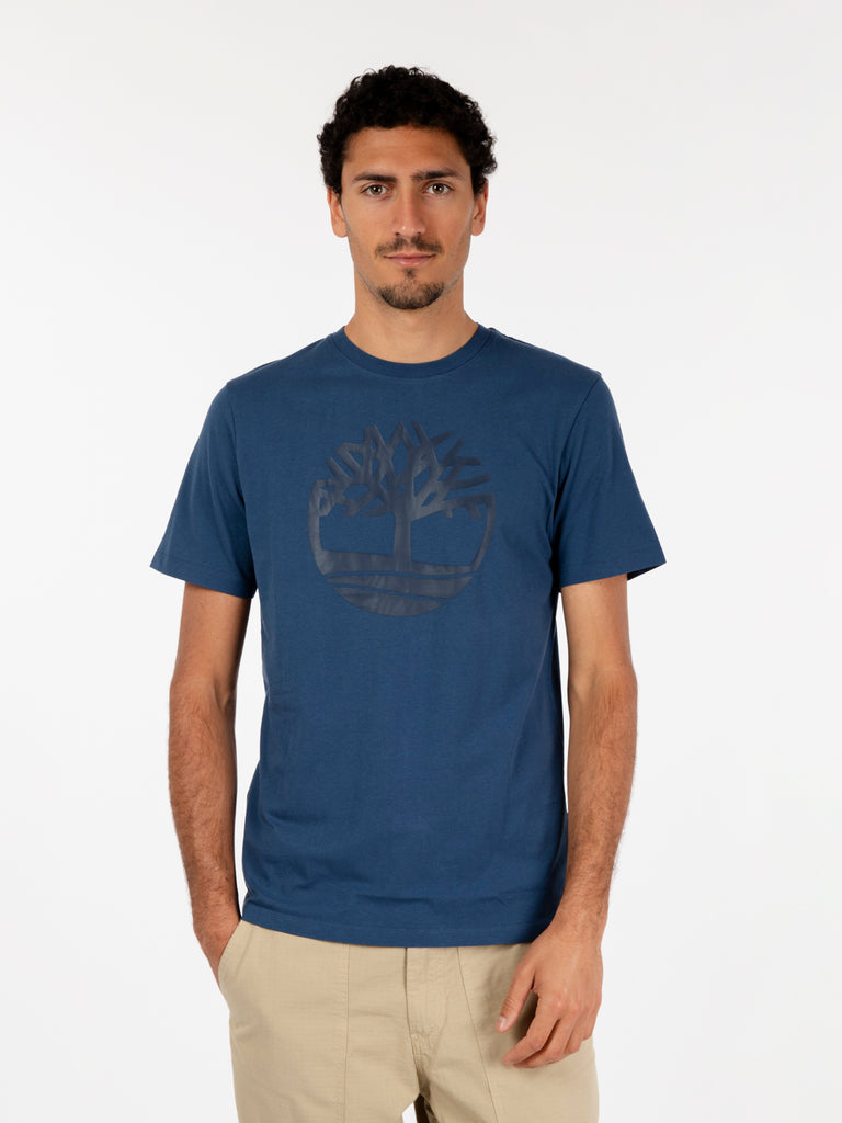 TIMBERLAND - T-shirt Kennebec River Tree Logo blue / dark sapphire