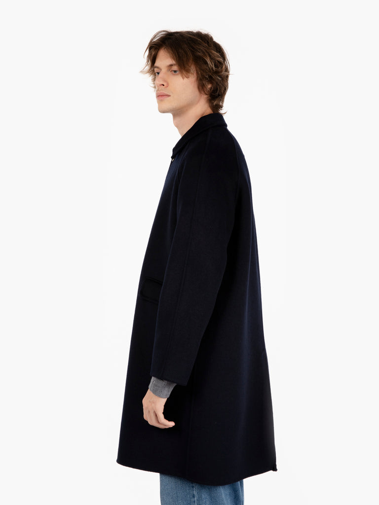 STIMM - Cappotto monopetto lungo navy