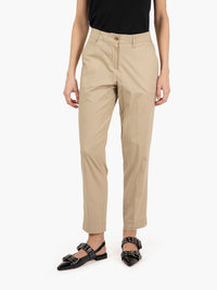 Iris straight beige trousers