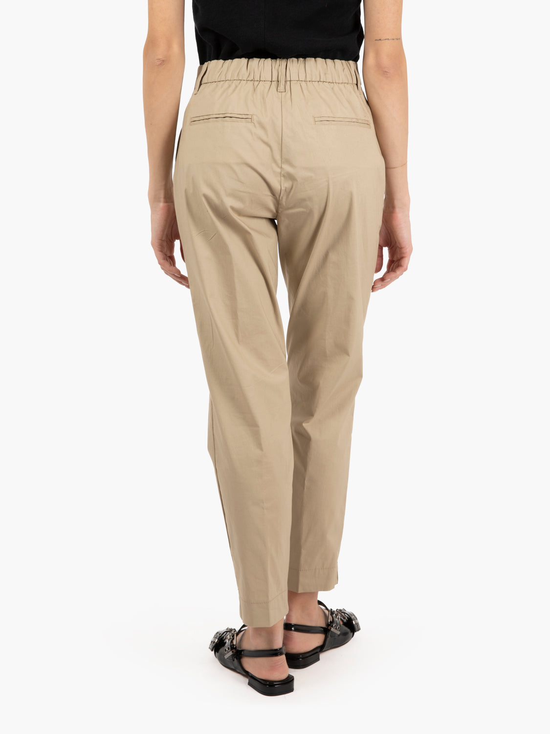 Pantaloni Iris dritti beige