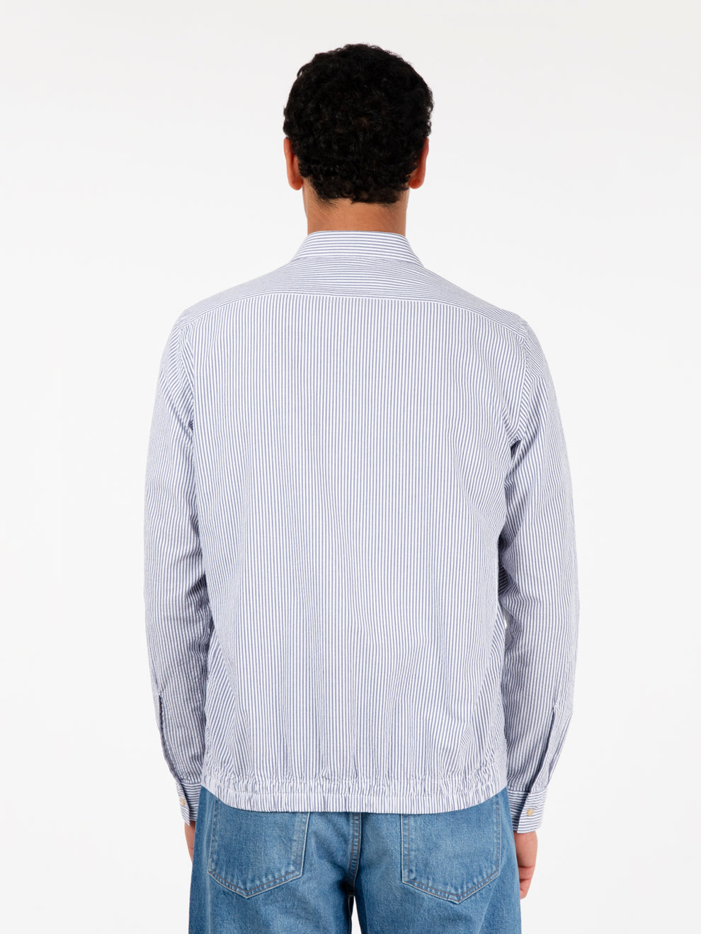 Camicia a righe azzurro / bianco