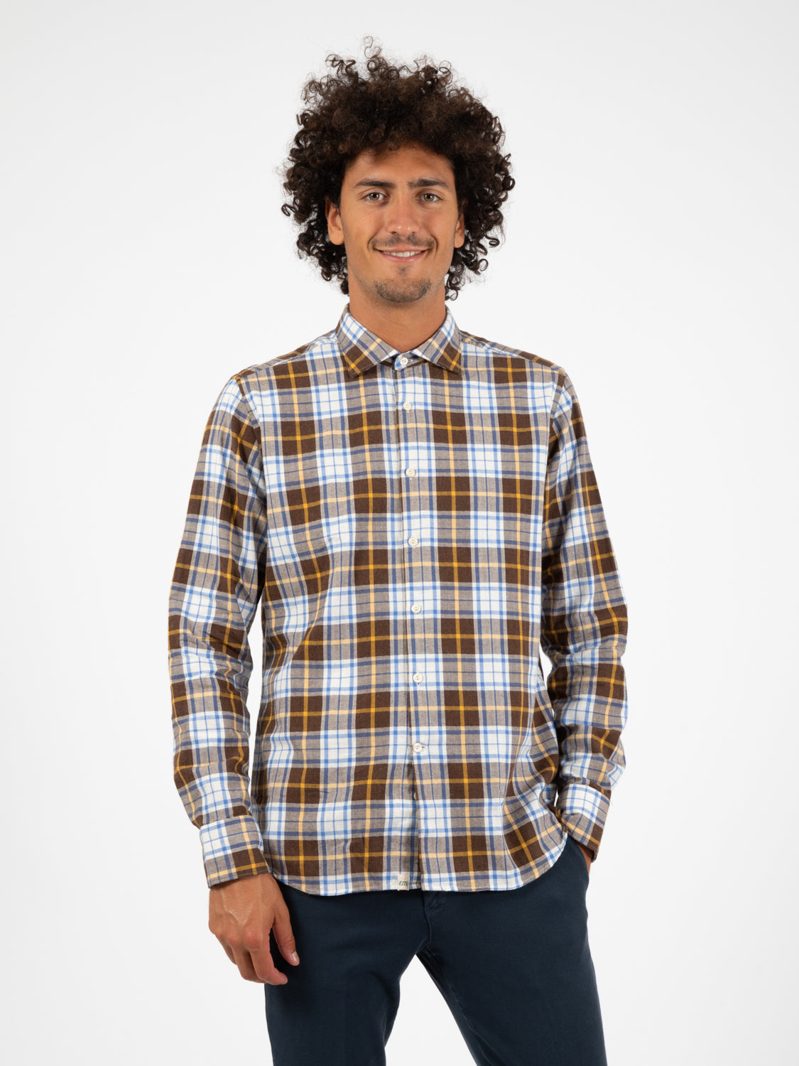 Camicia tartan moro / blu