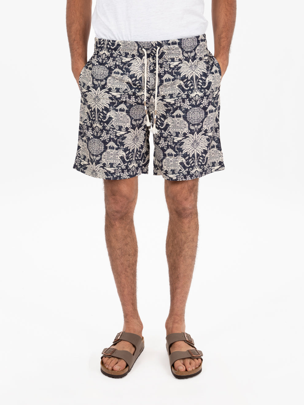 Bermuda rayon Mirissa navy
