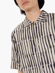 TOOCO BEACHWEAR - Camicia bowling Tokyo marrone