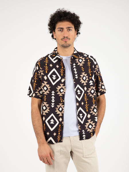 Camicia manica corta Uxmal black