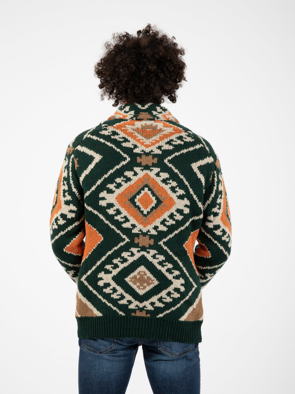 Cardigan Palenque green / multicolor
