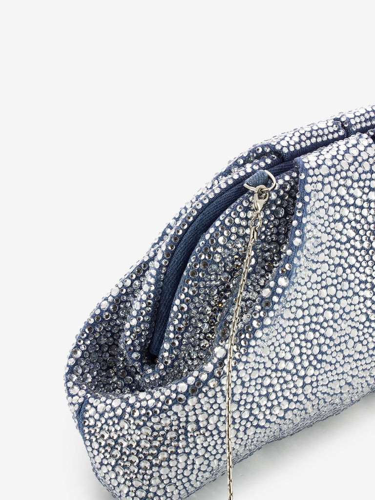 TWENTY FOURHAITCH - Pochette Cambridge denim