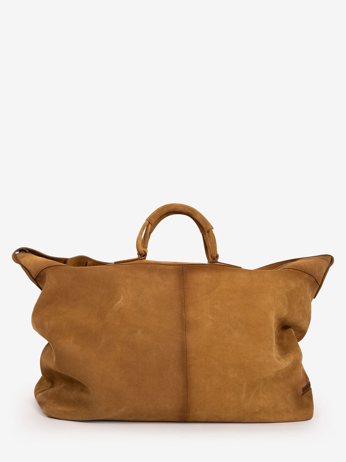 Borsone in crosta beige