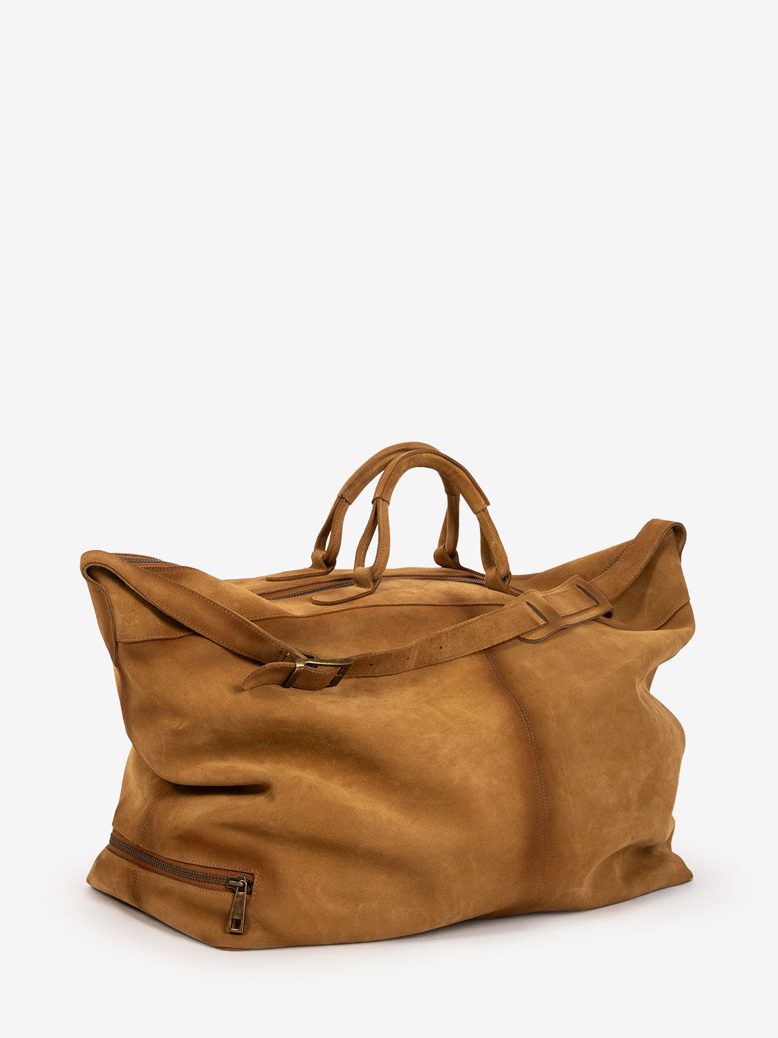 Borsone in crosta beige