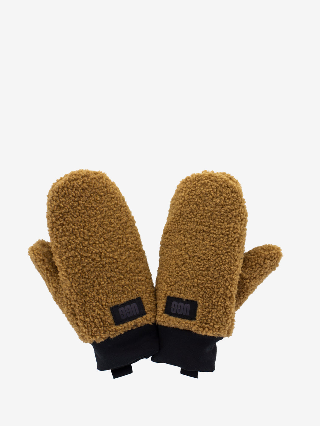 Brown/Black Logo Teddy Mittens