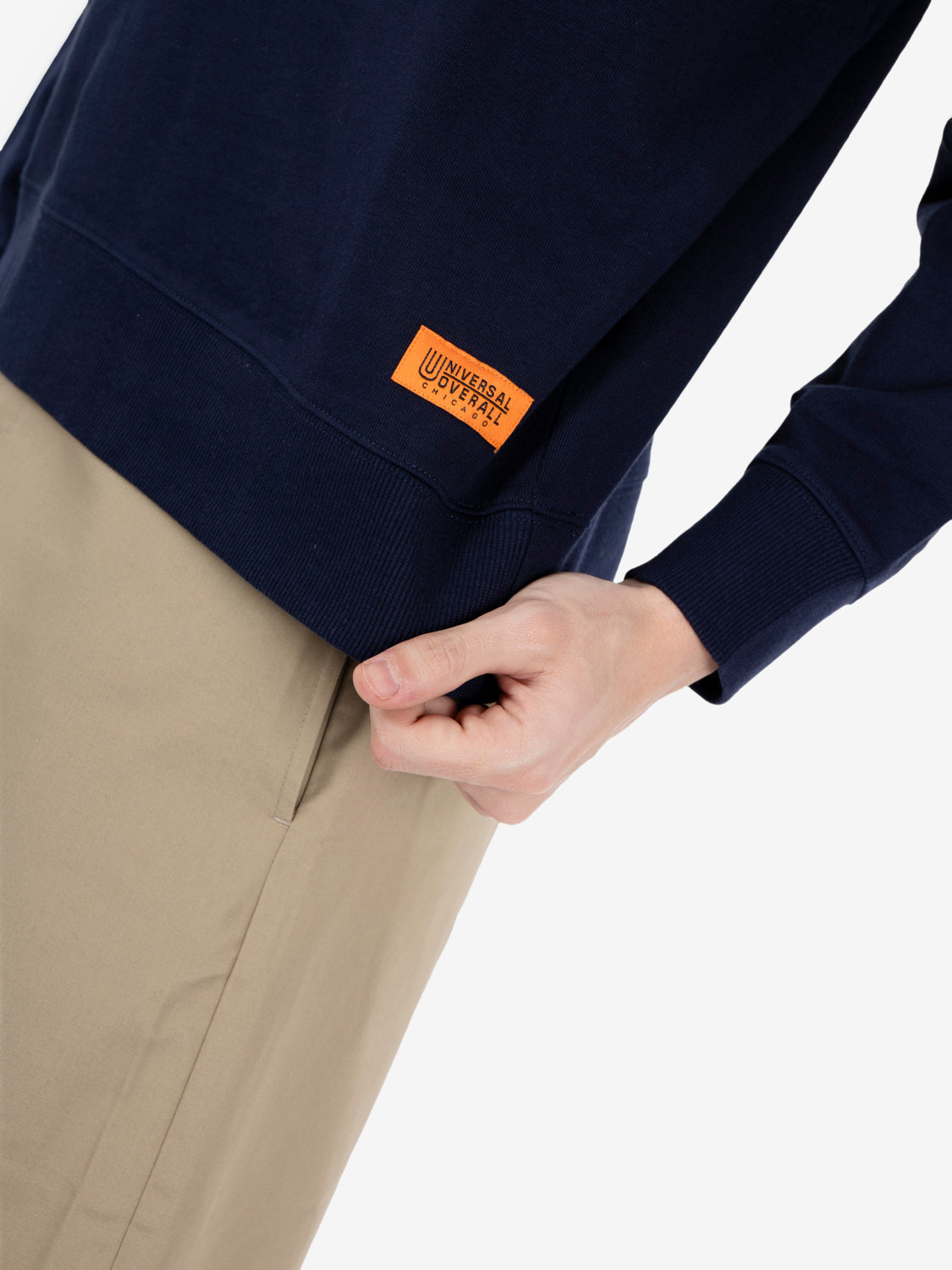Crew neck sweat shirt navy