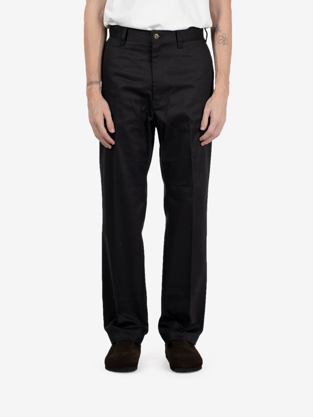 Original fit twill pants black
