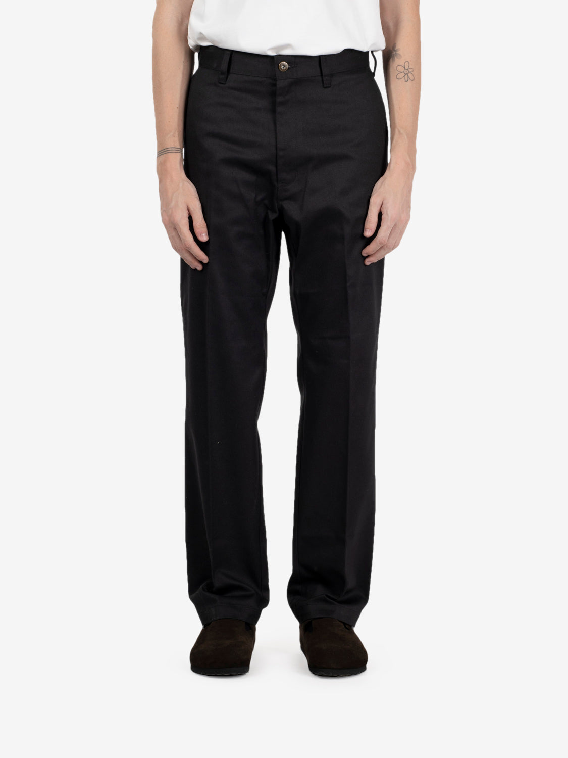 Original fit twill pants black