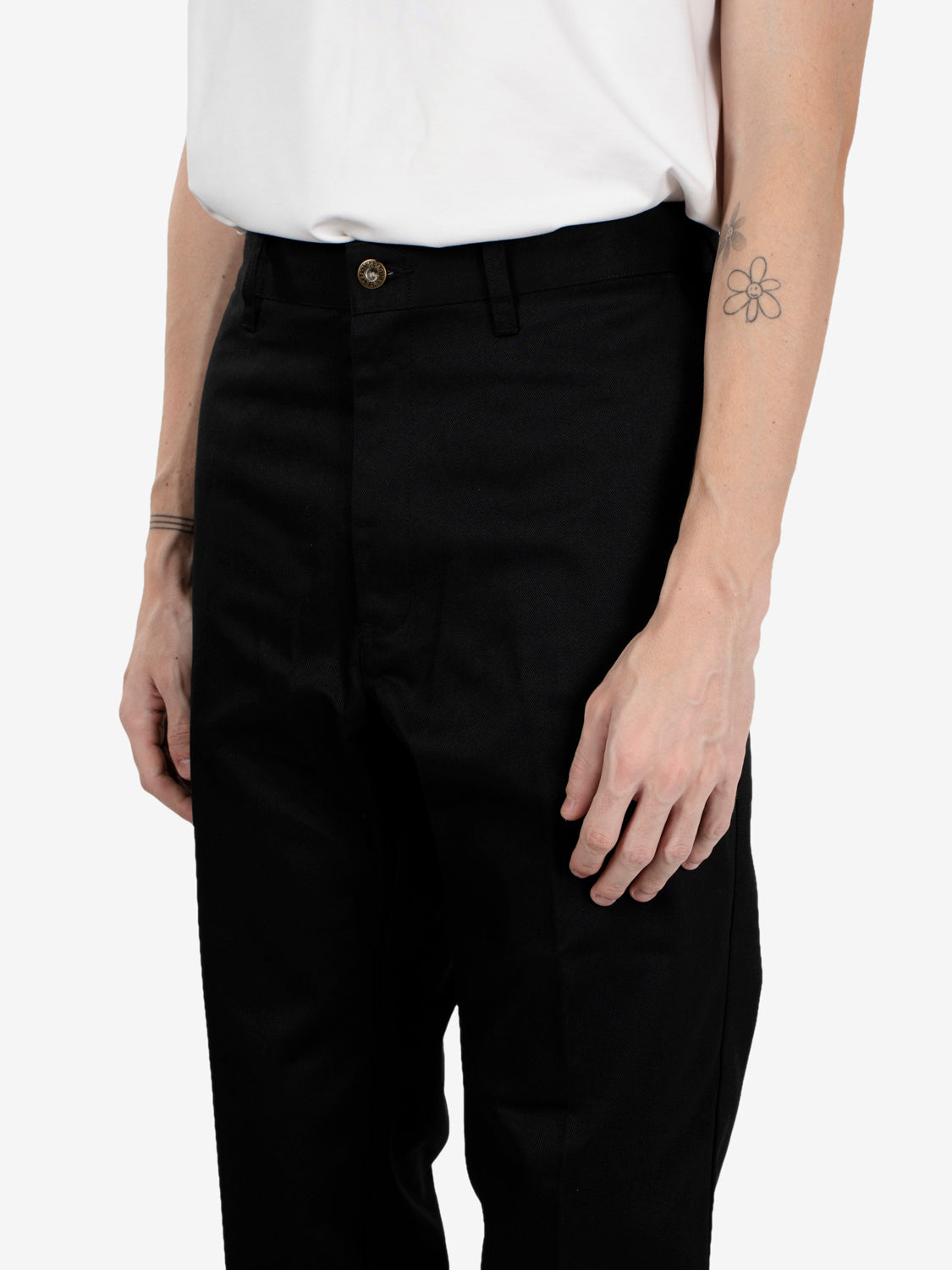 Original fit twill pants black