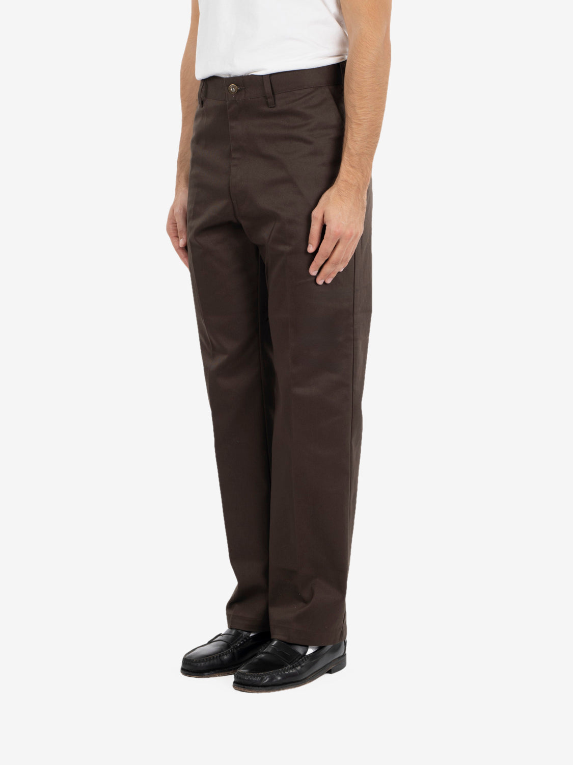 Pantaloni in twill vestibilità originale marroni