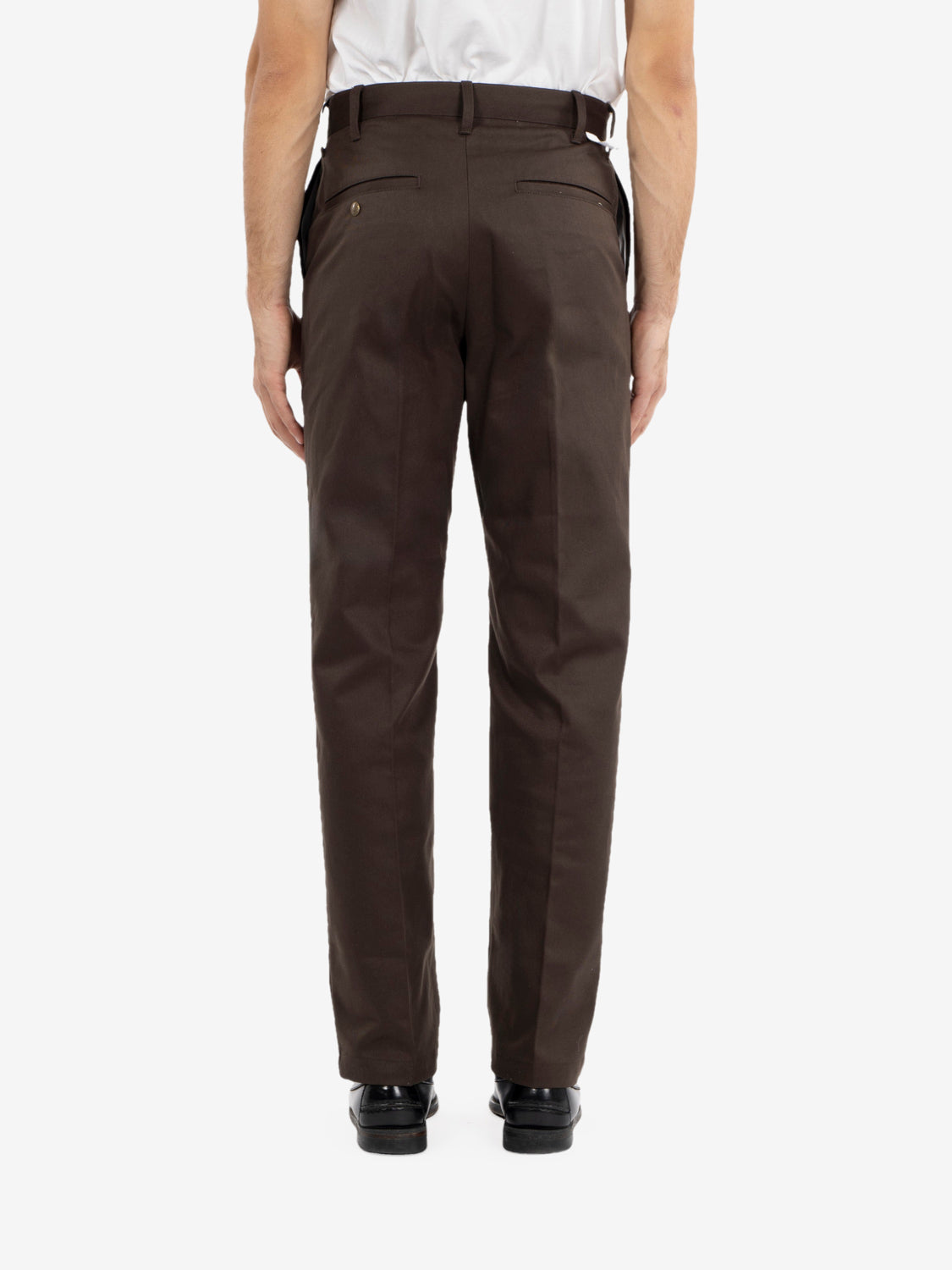 Pantaloni in twill vestibilità originale marroni