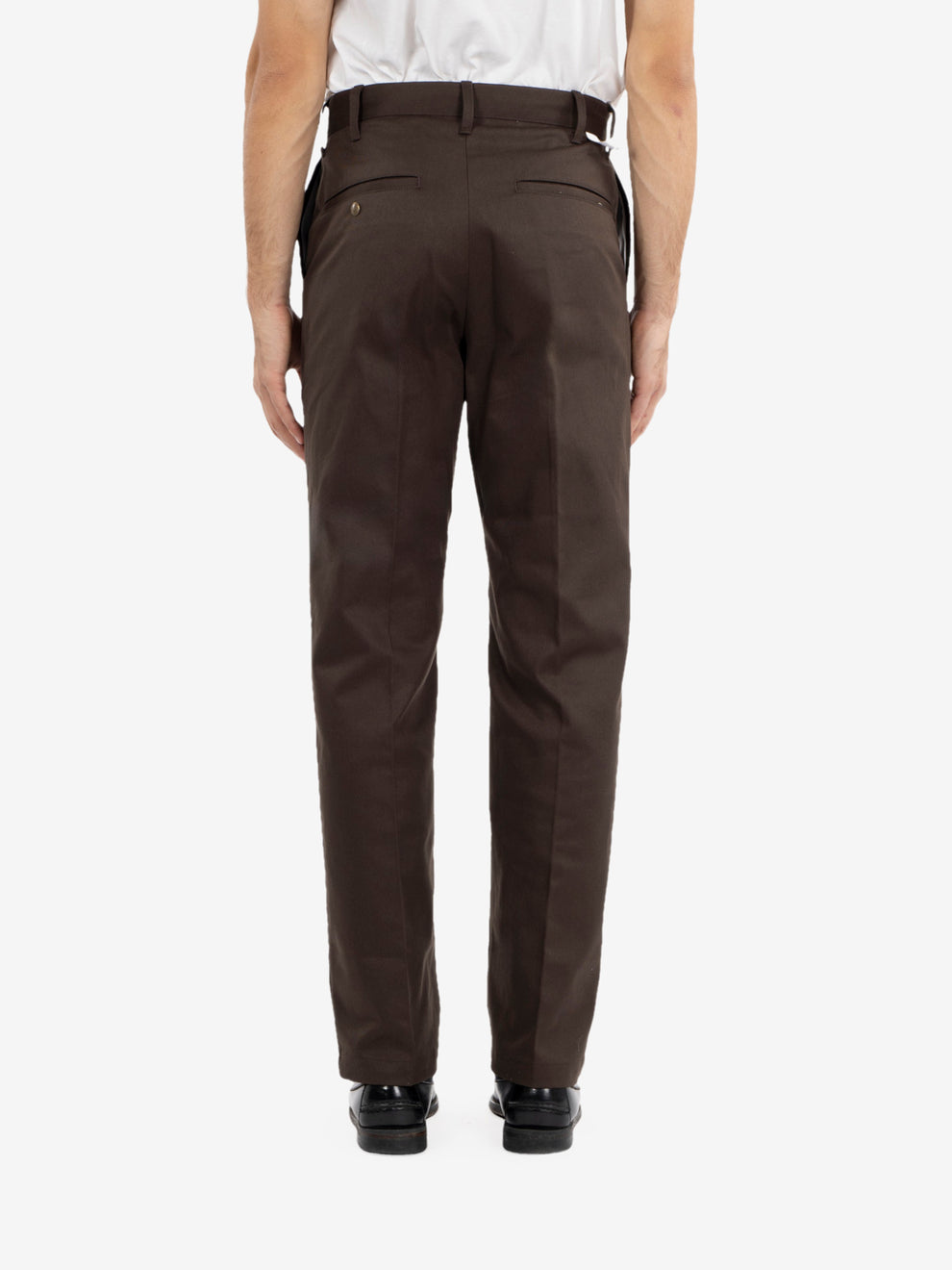 Pantaloni in twill vestibilità originale marroni