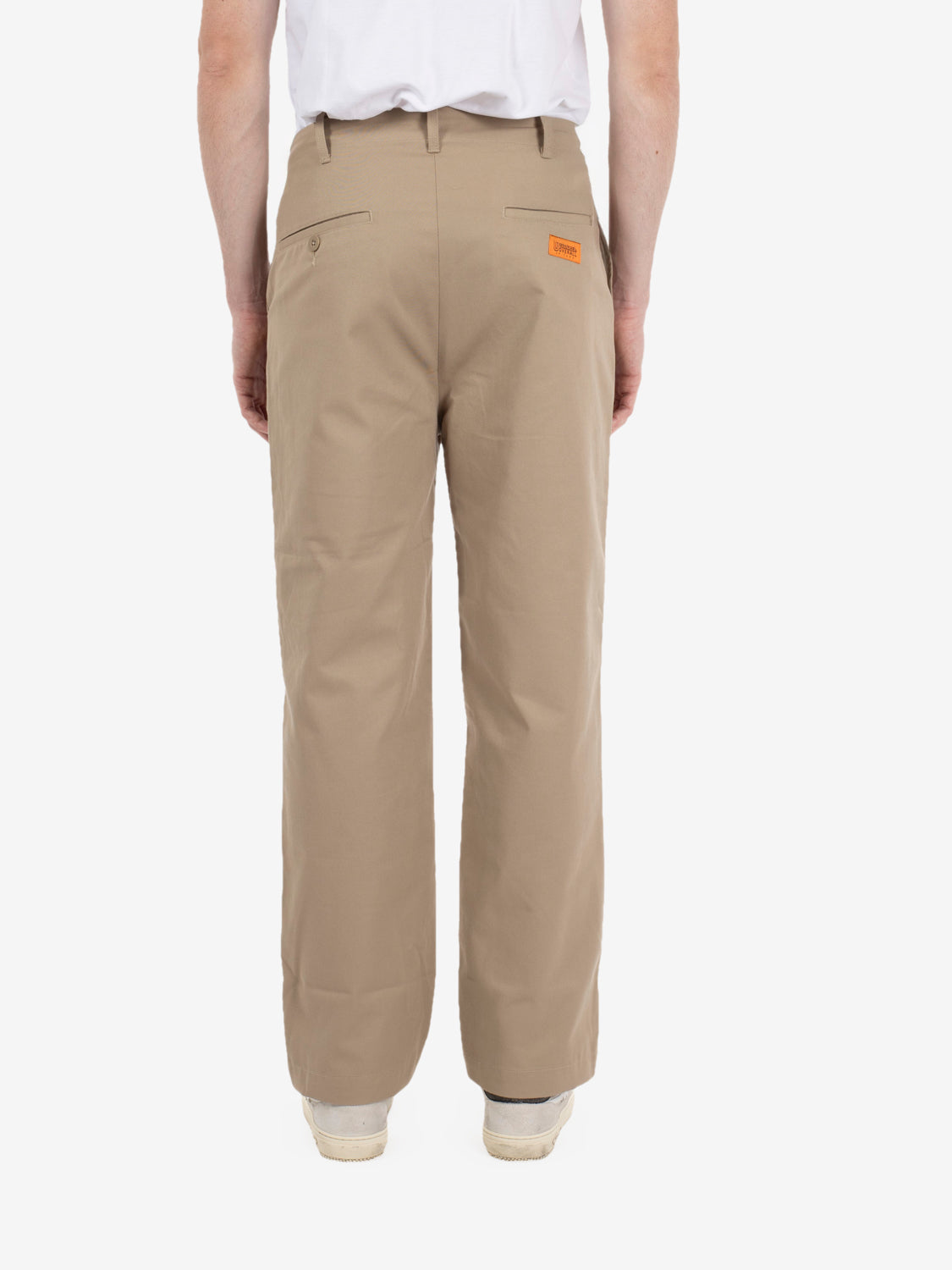 Wide bio wash pants beige