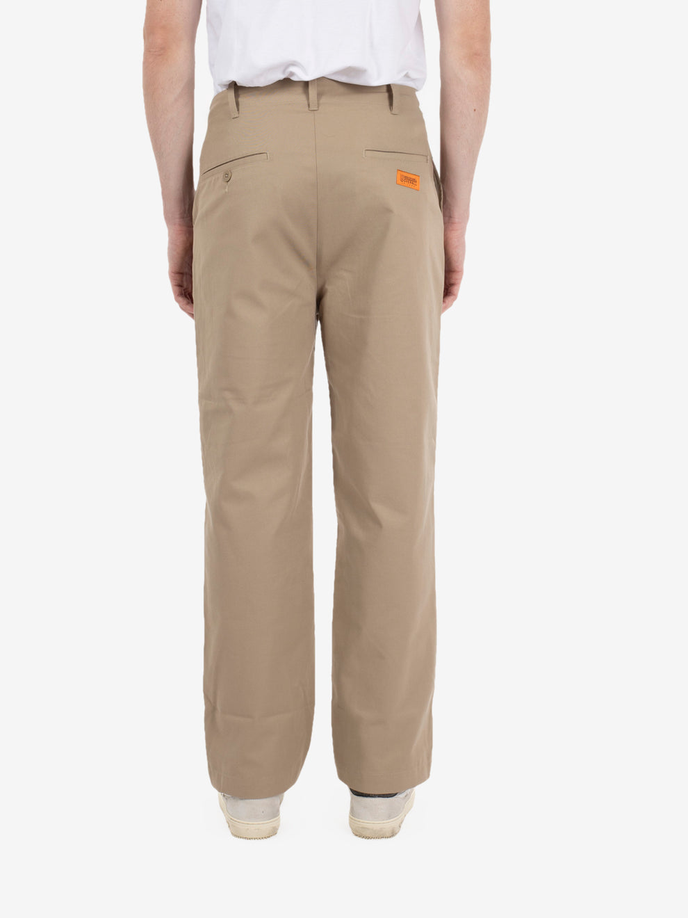 Wide bio wash pants beige