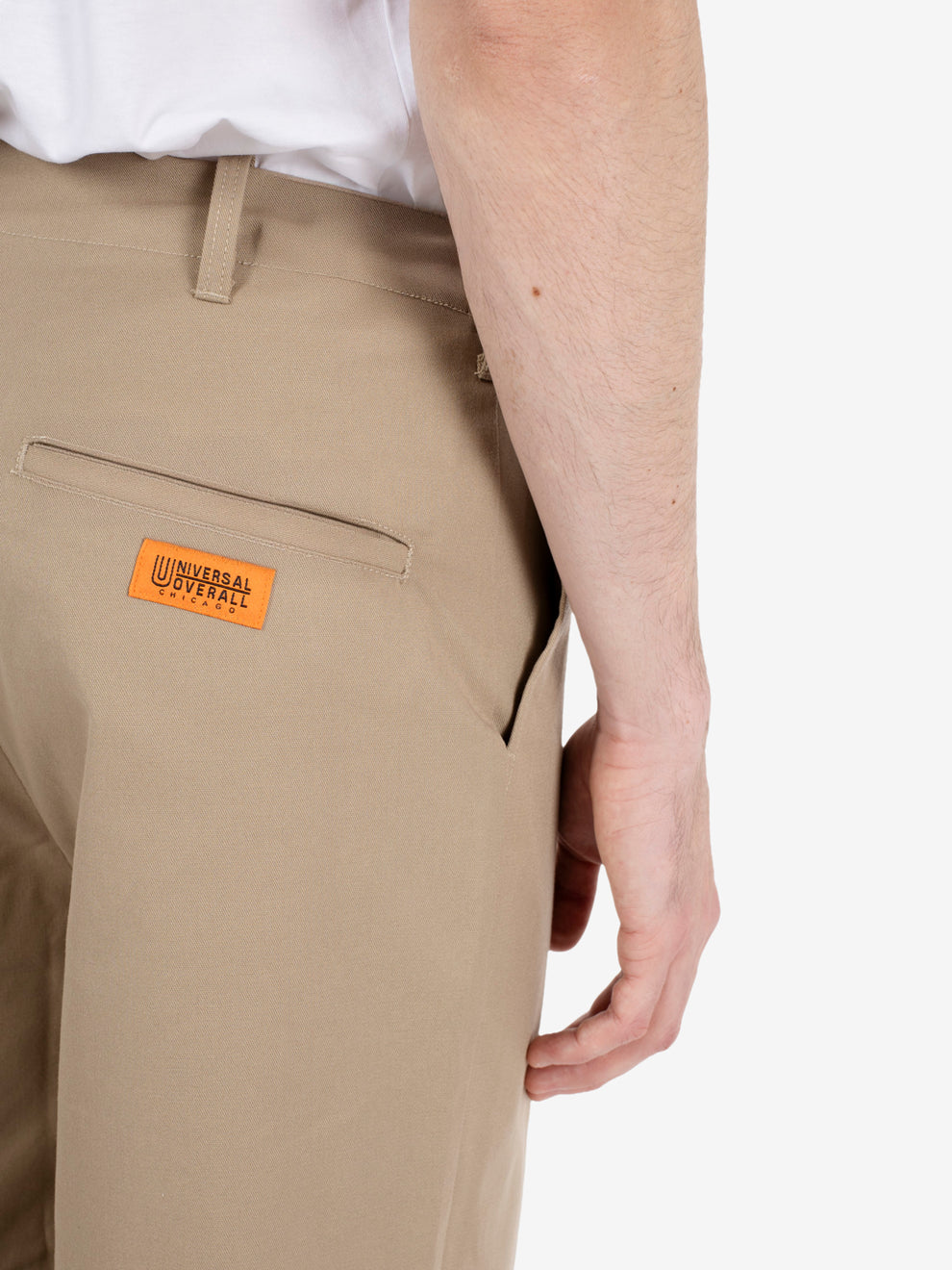 Wide bio wash pants beige