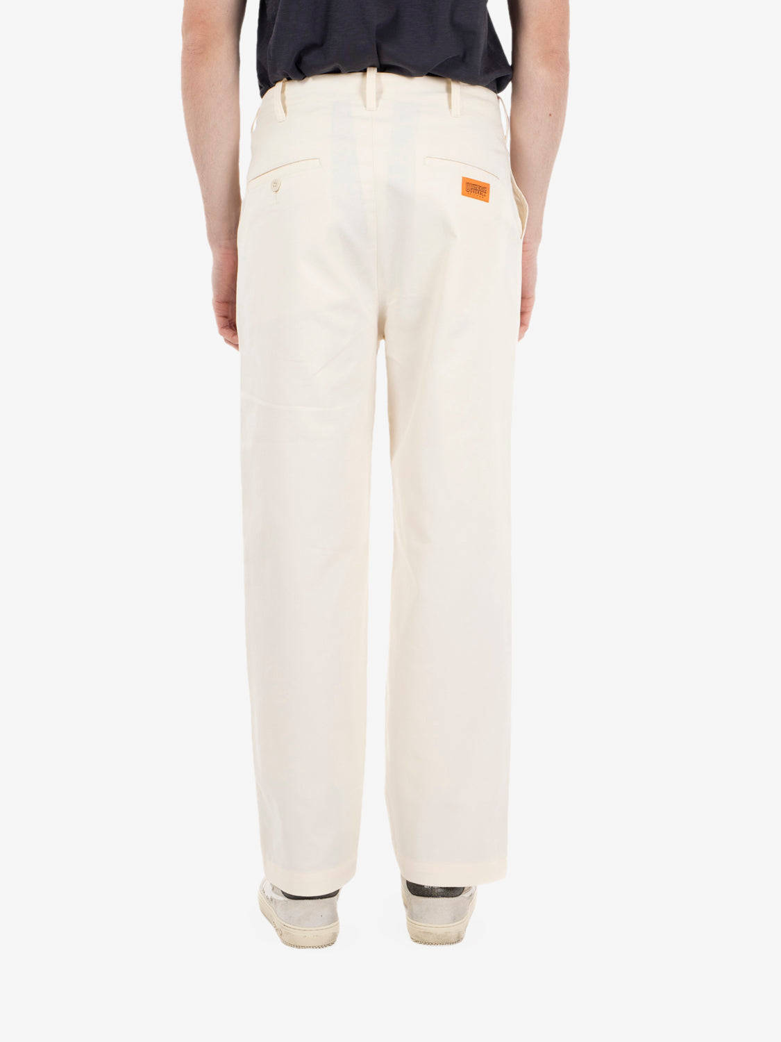 Wide bio wash pants ivory