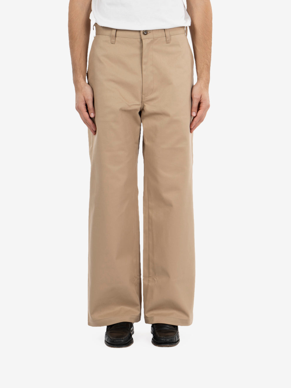Wide pants beige