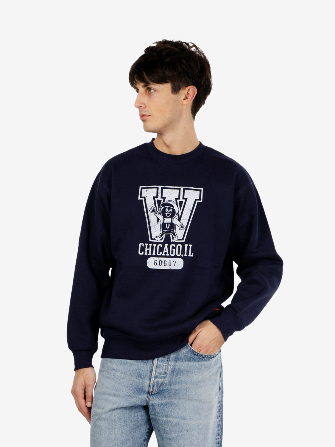 Windy Jr College sweatshirt navy