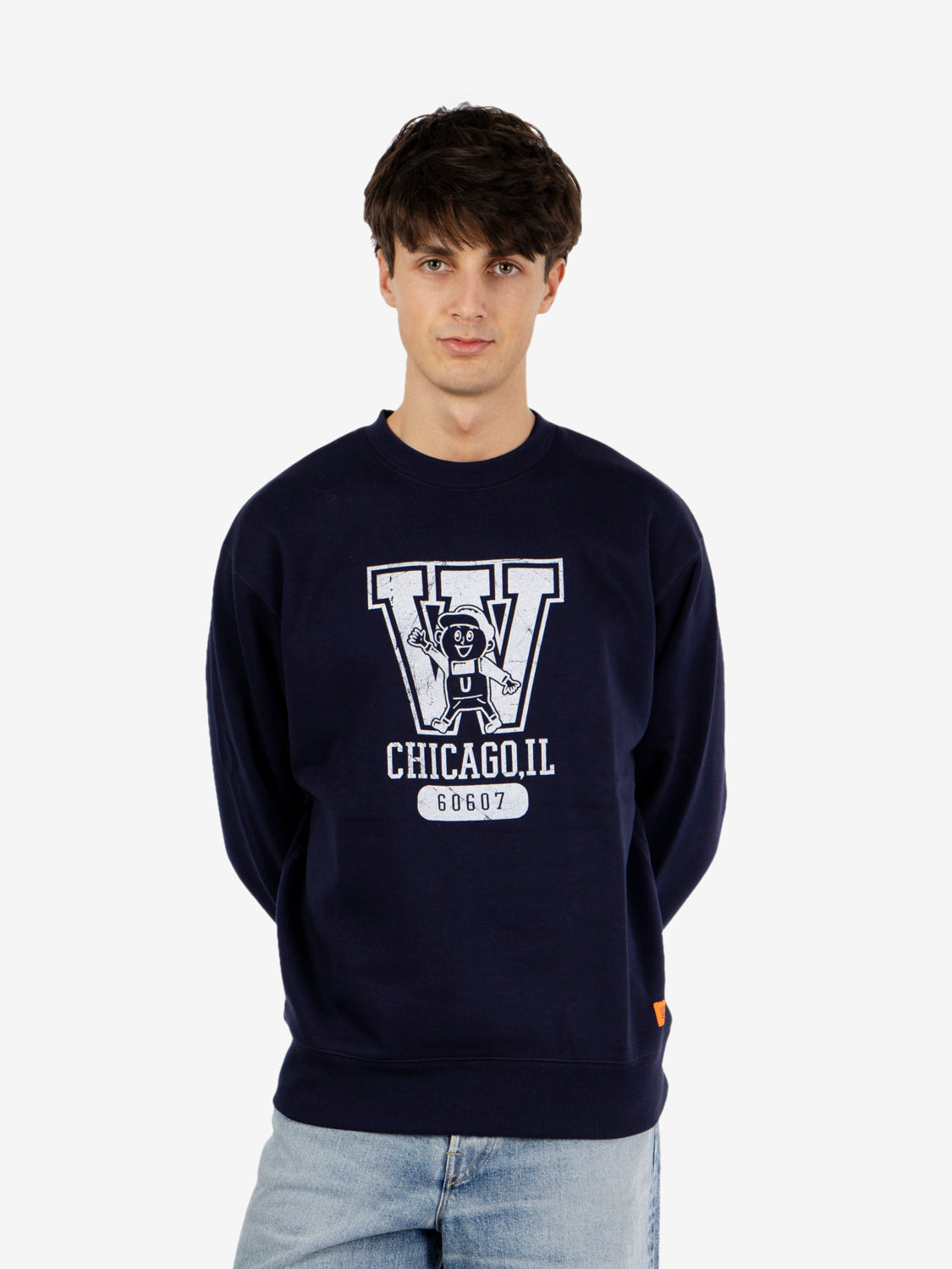 Windy Jr College sweatshirt navy