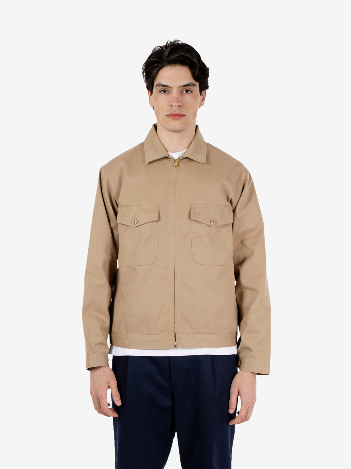 Zip up jacket beige
