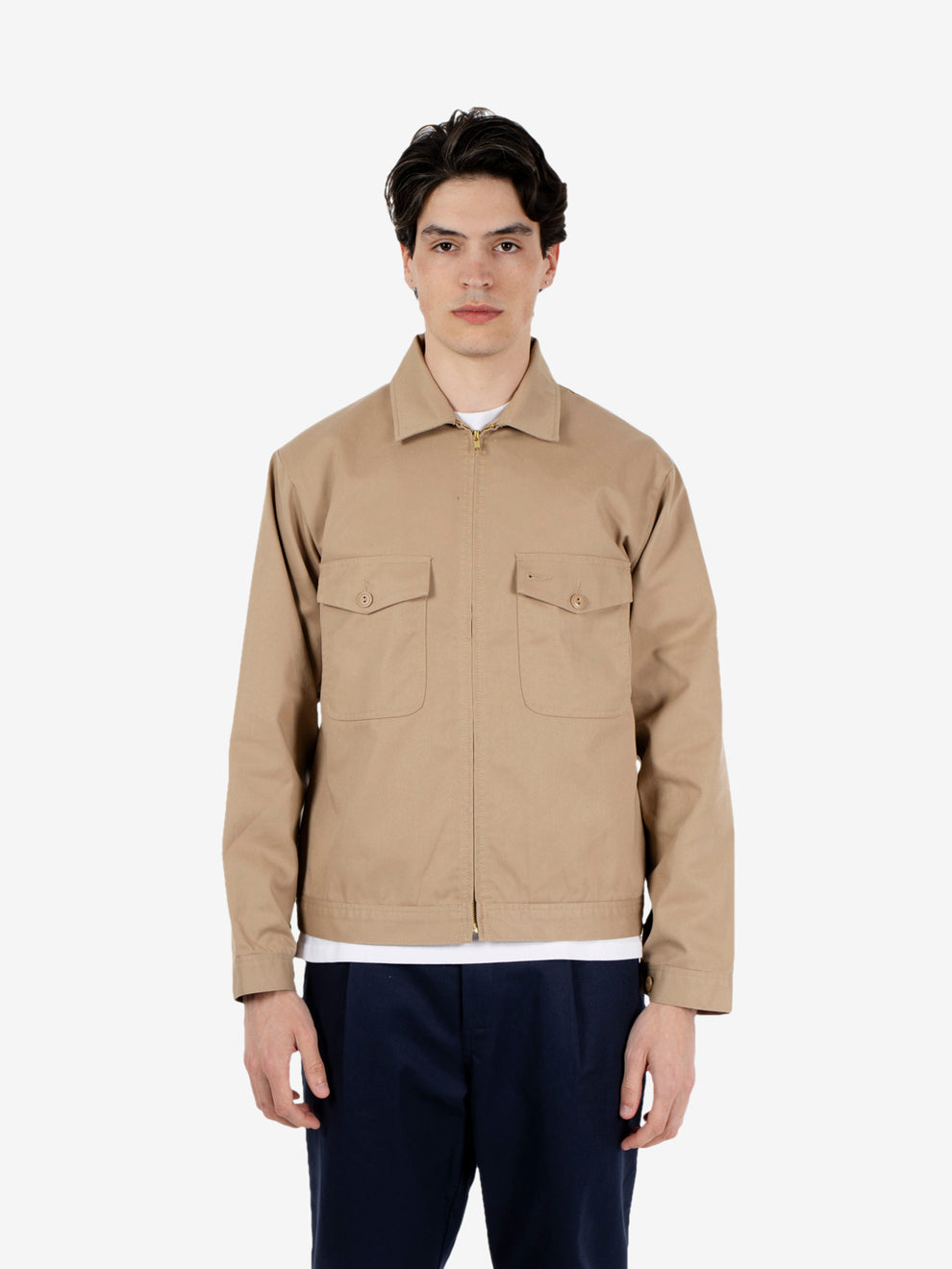 Zip up jacket beige