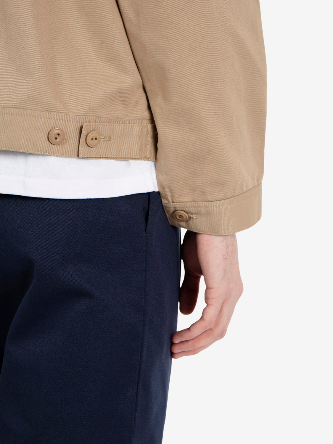 Zip up jacket beige