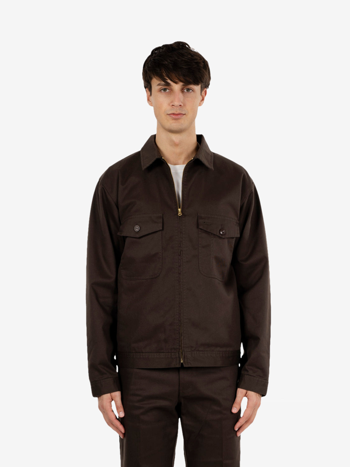 Brown zip-up jacket