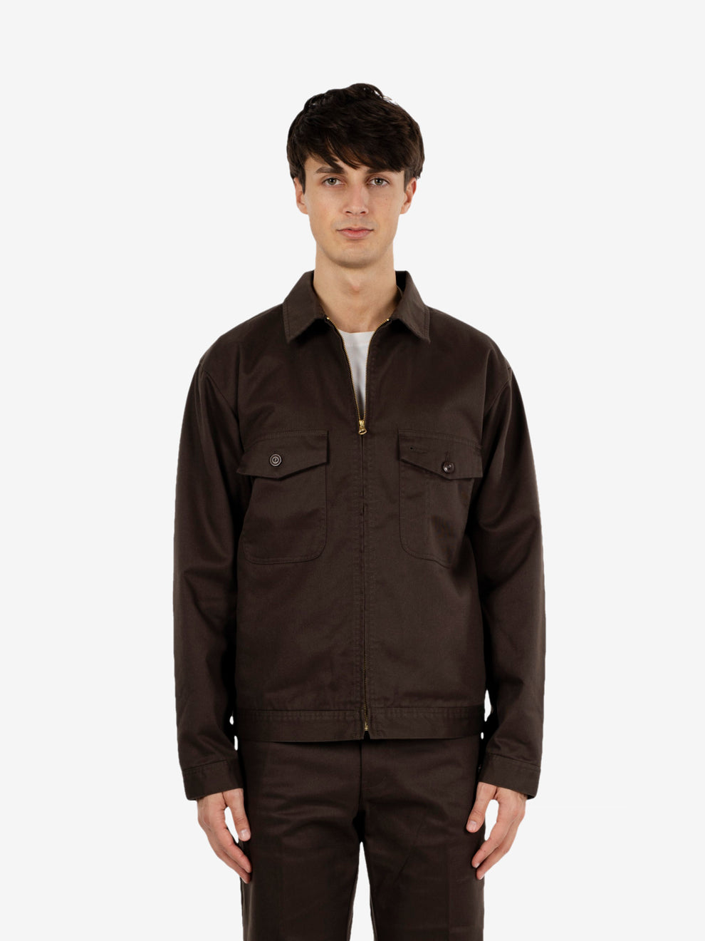 Brown zip-up jacket