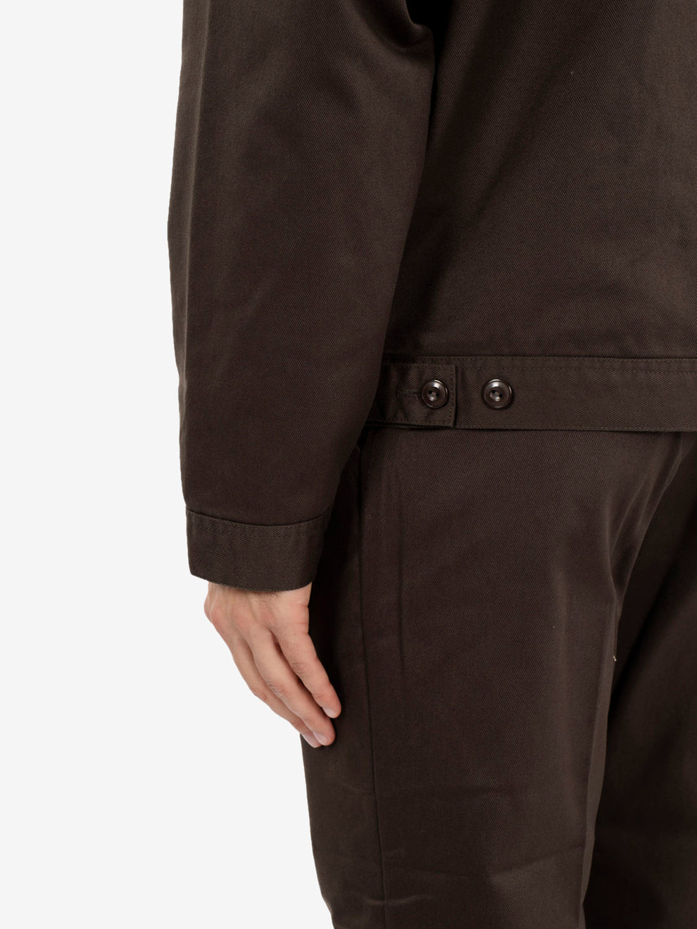 Brown zip-up jacket